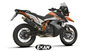 Exan Exhaust Escape Silencioso KTM 790-890 Adventure X-rally carbono lateral