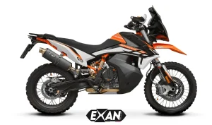 Exan Exhaust Escape Silencioso KTM 790 / 890 Adventure OV-rally Inox negro