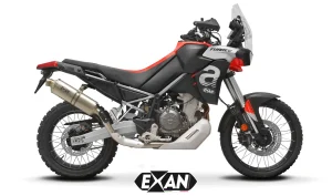 Exan-Exhaust-Escape Silencioso aprilia tuareg 660 ov-rally titanio