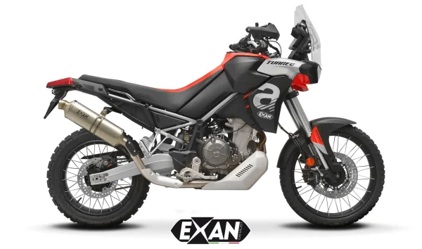 Exan-Exhaust-Escape Silencioso aprilia tuareg 660 ov-rally titanio