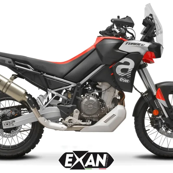 Exan-Exhaust-Escape Silencioso aprilia tuareg 660 ov-rally titanio
