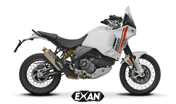 Exan-Exhaust-Escape Silencioso x-rally ducati desertx titanio
