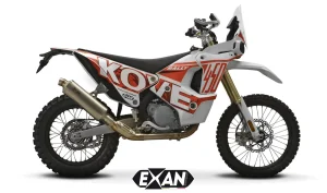 Exan-Exhaust-Escape Silencioso KOVE 450 ov-rally titanio