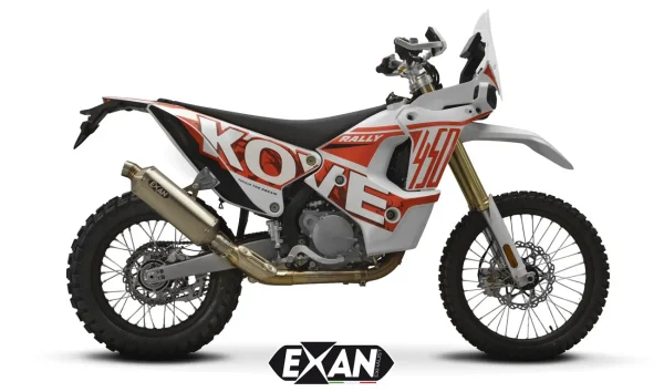Exan-Exhaust-Escape Silencioso KOVE 450 x-rally titanio