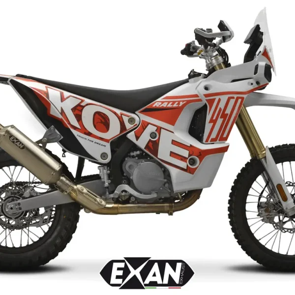 Exan-Exhaust-Escape Silencioso KOVE 450 x-rally titanio